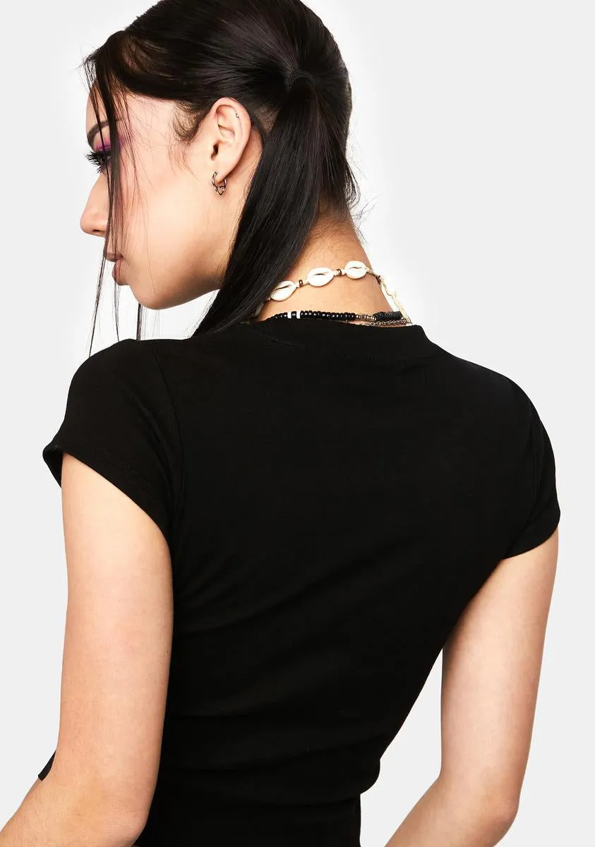 Love Rhinestone Crop Tee sold by Dolls Kill product image thumbnail 4