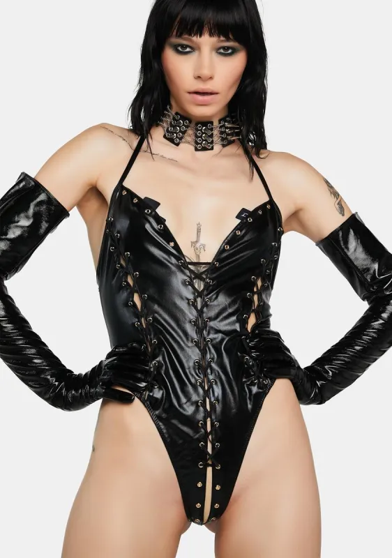 Rough N' Rowdy Lace-Up Teddy sold by Dolls Kill