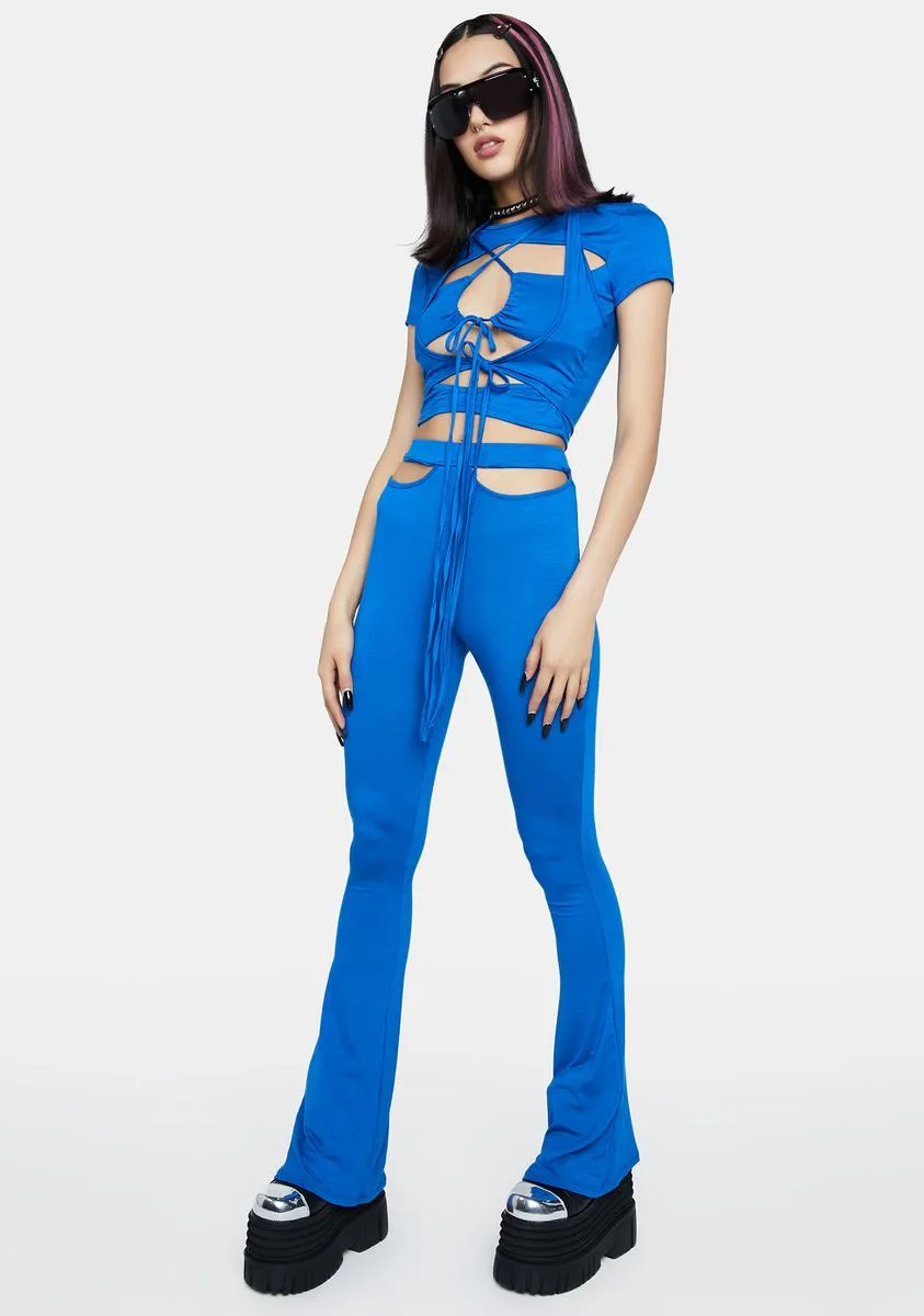 Royal New Flame Pant Set sold by Dolls Kill product image thumbnail 3