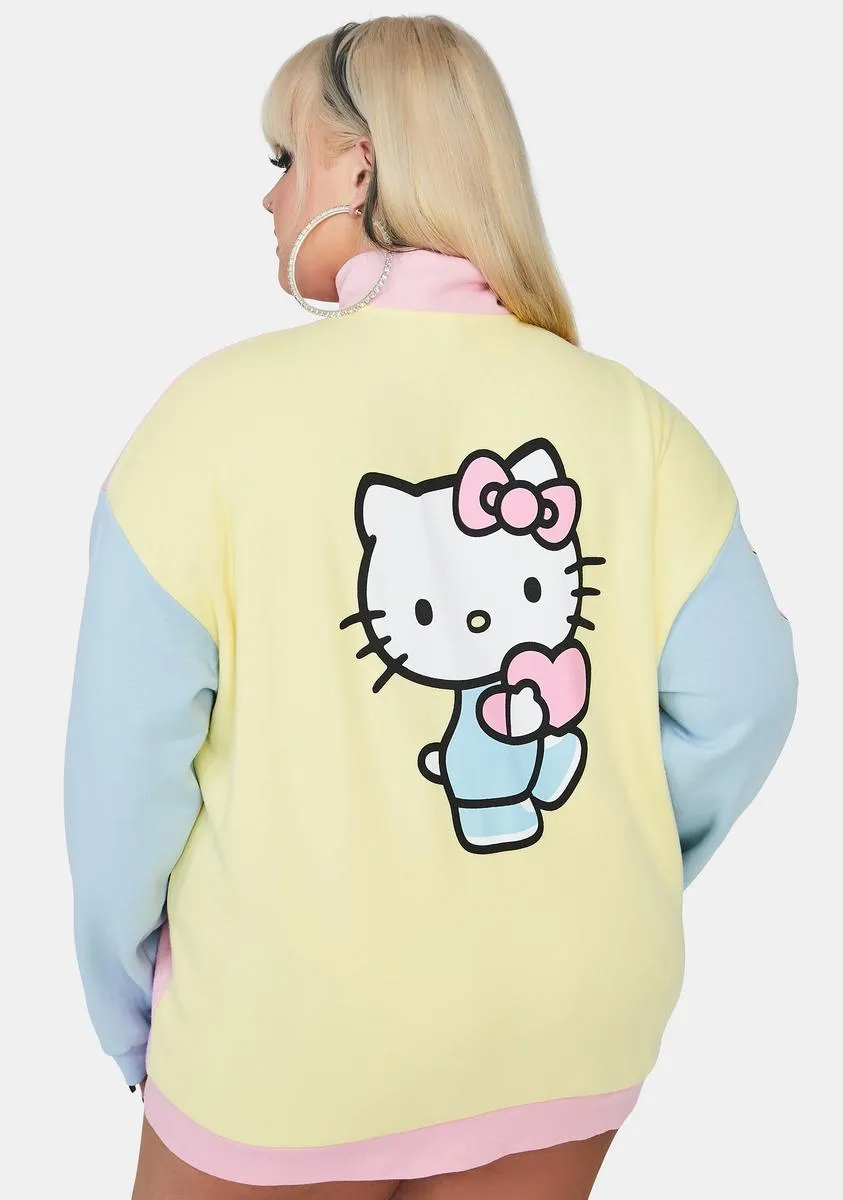 Plus Hello Kitty Color Contrast Panel Sweatshirt sold by Dolls Kill product image thumbnail 2