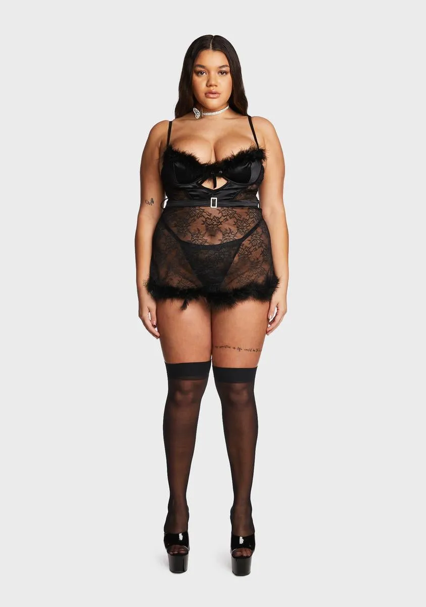 Plus Starlit Dreams Lingerie Set sold by Dolls Kill