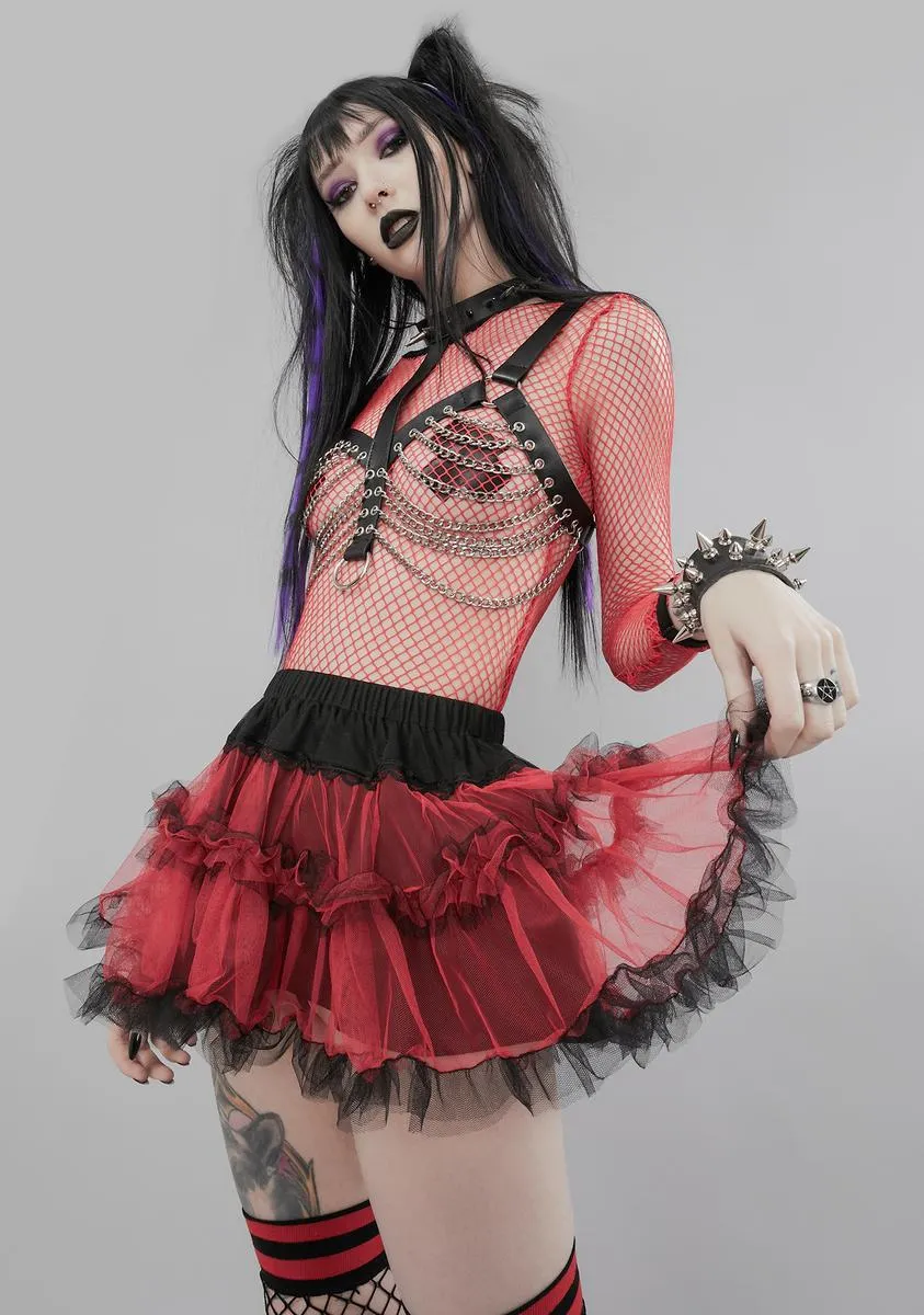 Ember Stole Your Soul Ruffle Skirt sold by Dolls Kill product image thumbnail 2