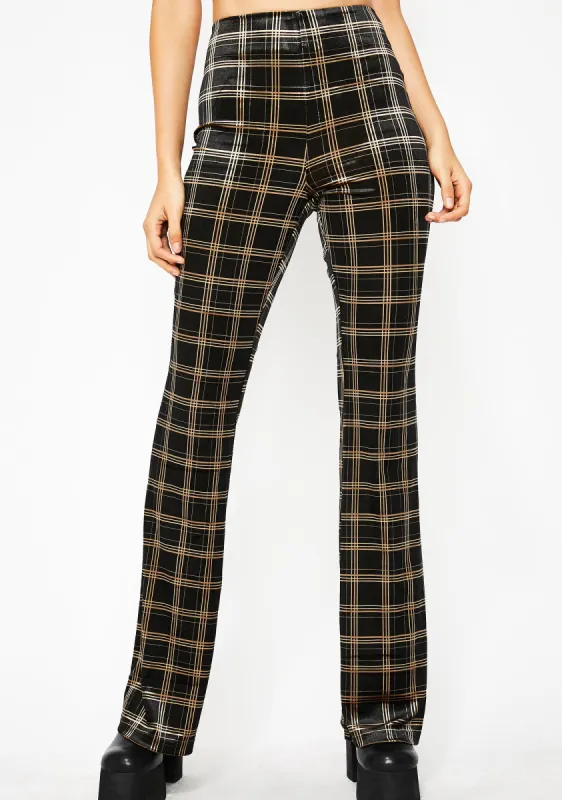 Plaid Posse High Waist Pants sold by Dolls Kill
