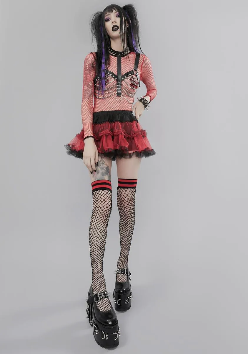 Ember Stole Your Soul Ruffle Skirt sold by Dolls Kill product image thumbnail 3