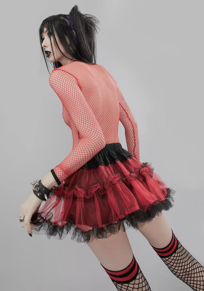 Ember Stole Your Soul Ruffle Skirt sold by Dolls Kill product image thumbnail 4