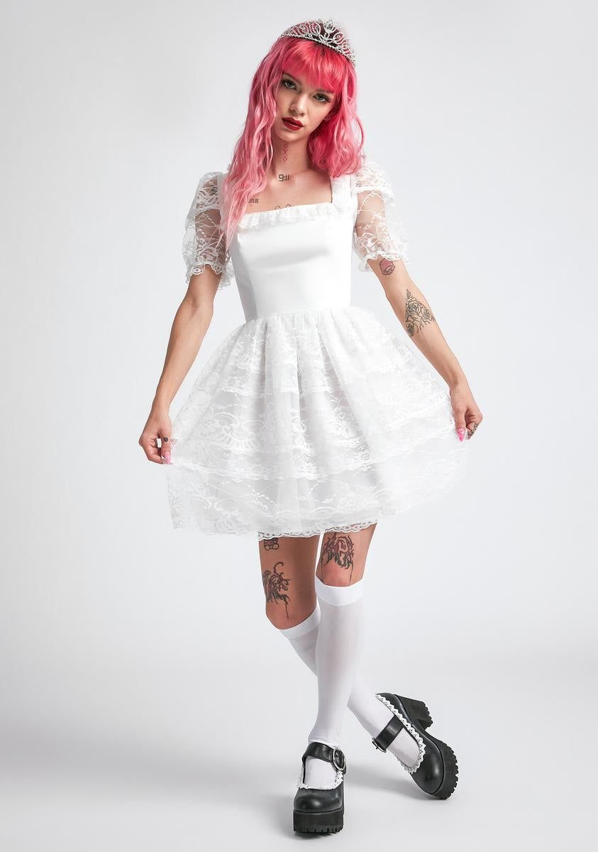 Divine Apparition Babydoll Dress sold by Dolls Kill product image thumbnail 3