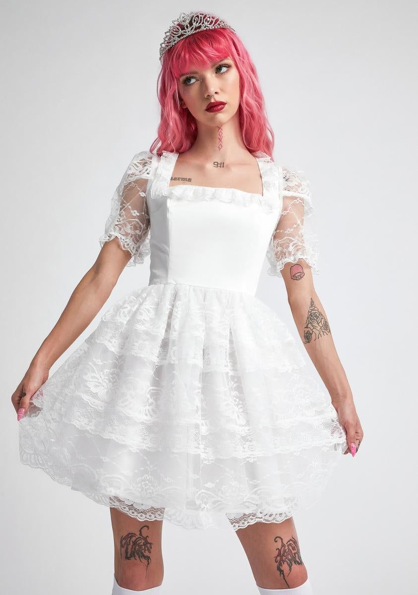 Divine Apparition Babydoll Dress sold by Dolls Kill
