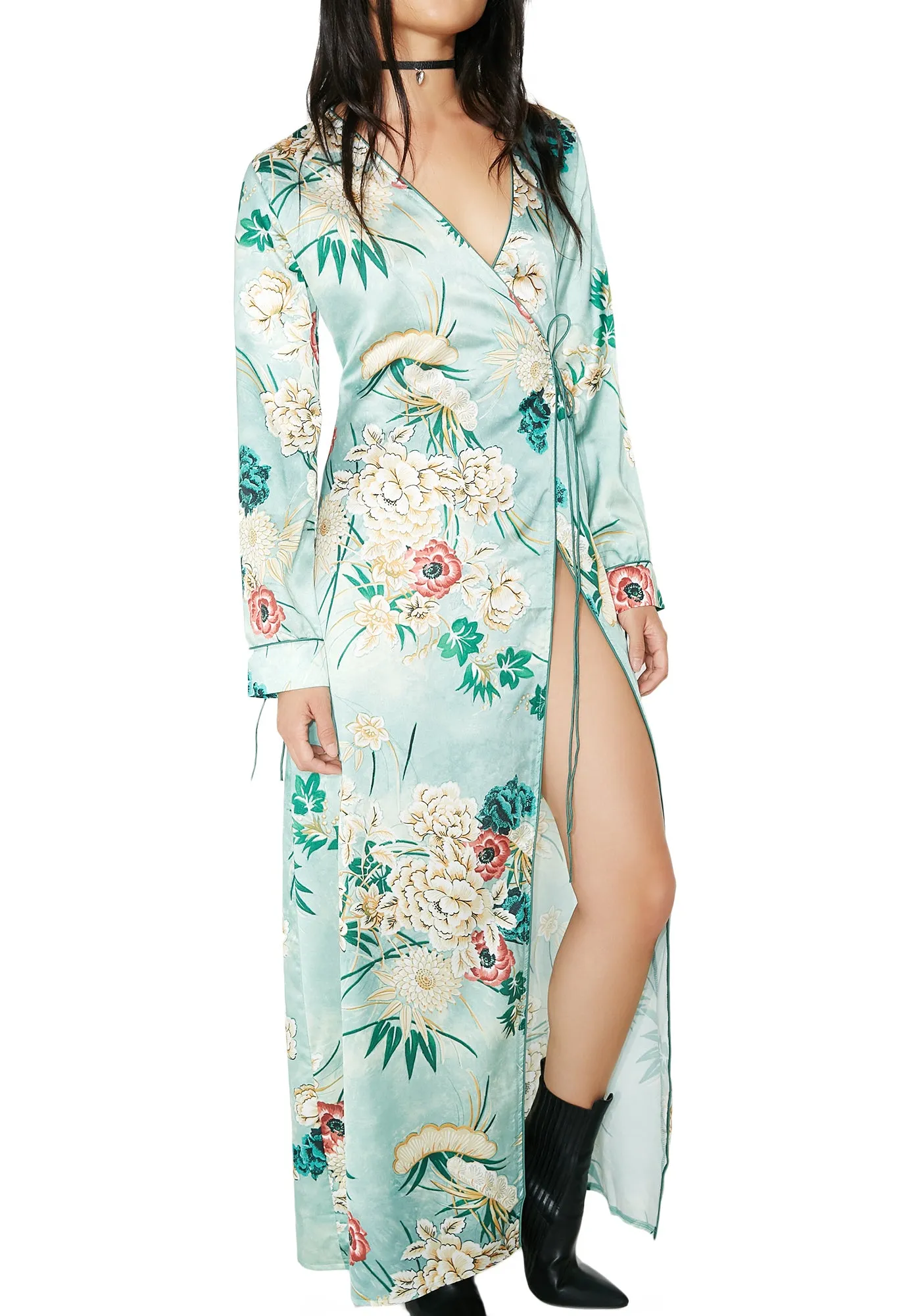 Zen Master Wrap Kimono sold by Dolls Kill product image thumbnail 5