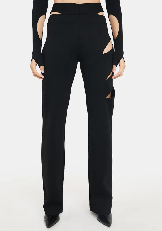 Black Speedy Pants sold by Dolls Kill