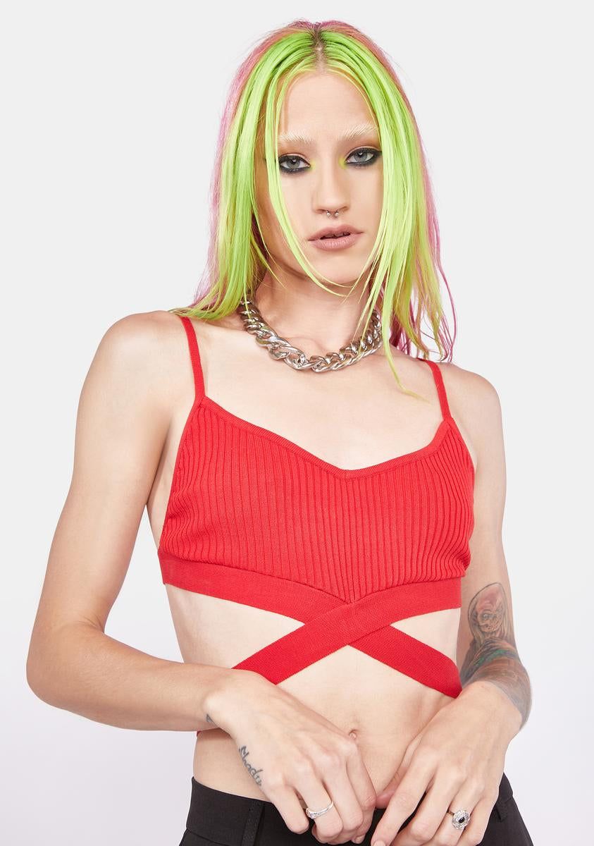 Spicy Up The Game Crop Tank sold by Dolls Kill