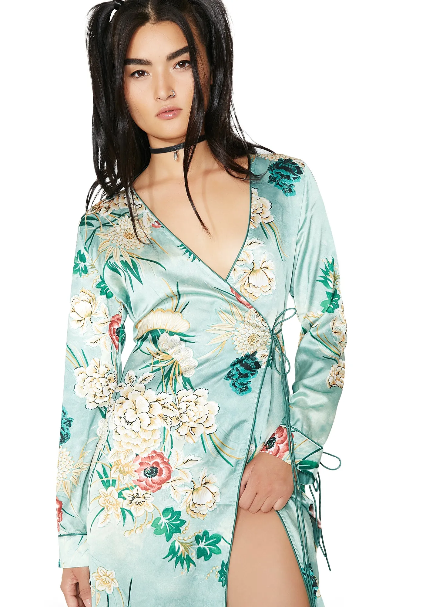 Zen Master Wrap Kimono sold by Dolls Kill product image thumbnail 3