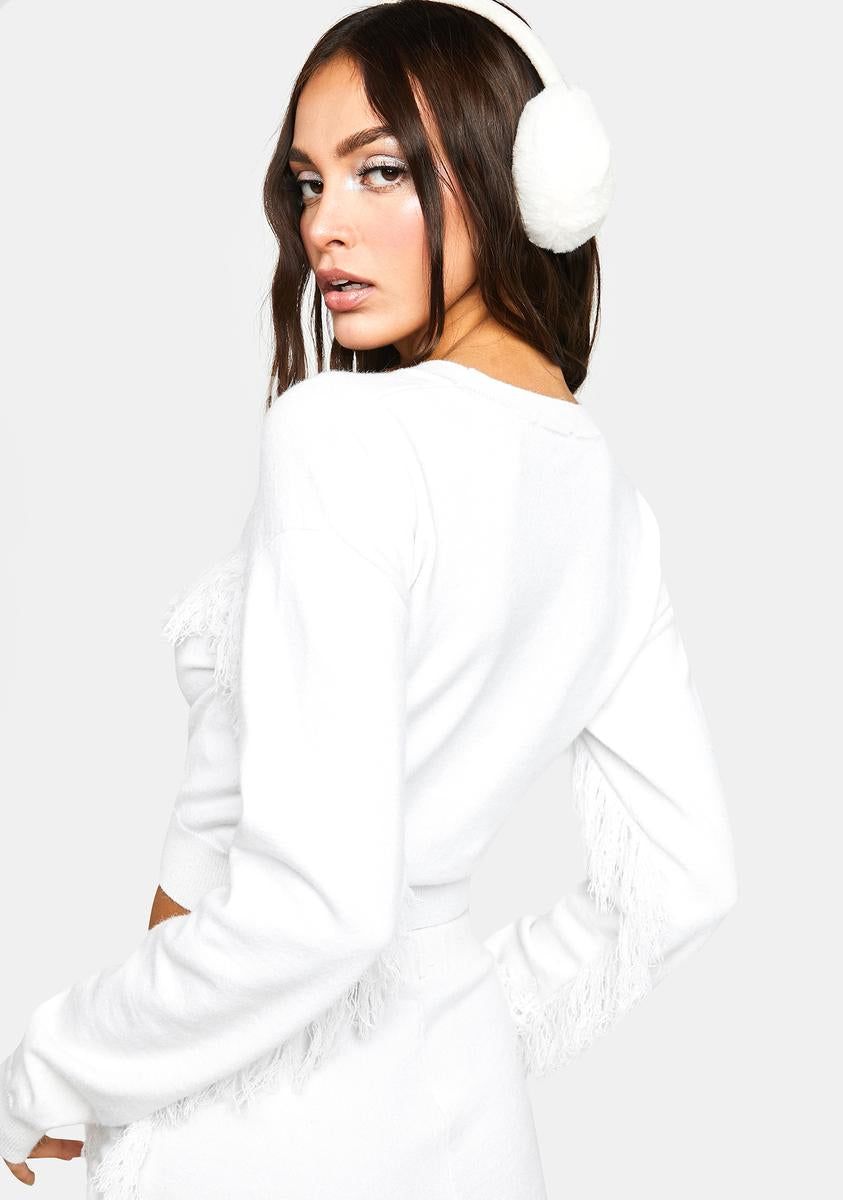 Avalanche Fringe Crop Sweater sold by Dolls Kill product image thumbnail 4