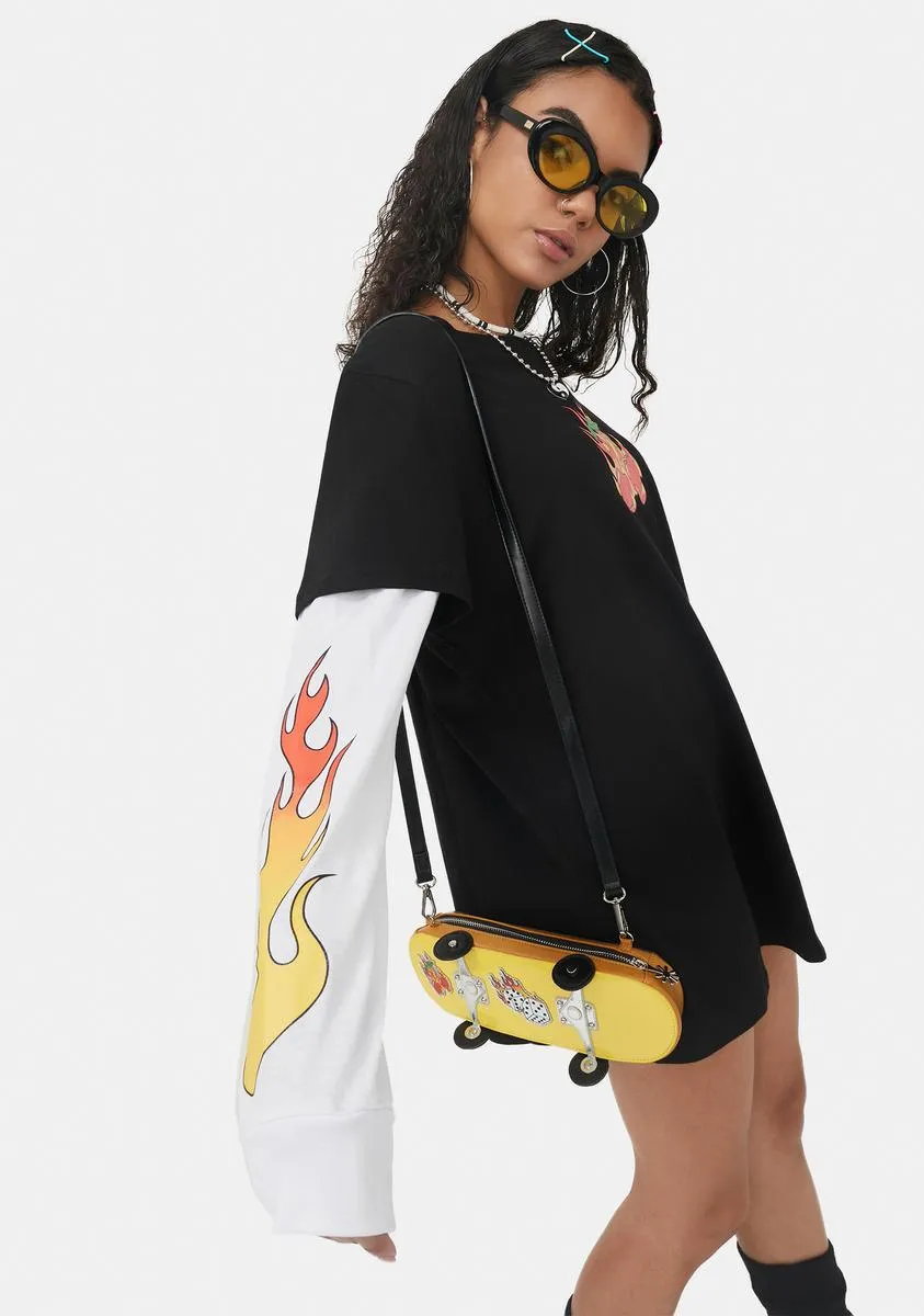 Cherry Hot Long Sleeve Graphic Tee sold by Dolls Kill product image thumbnail 2