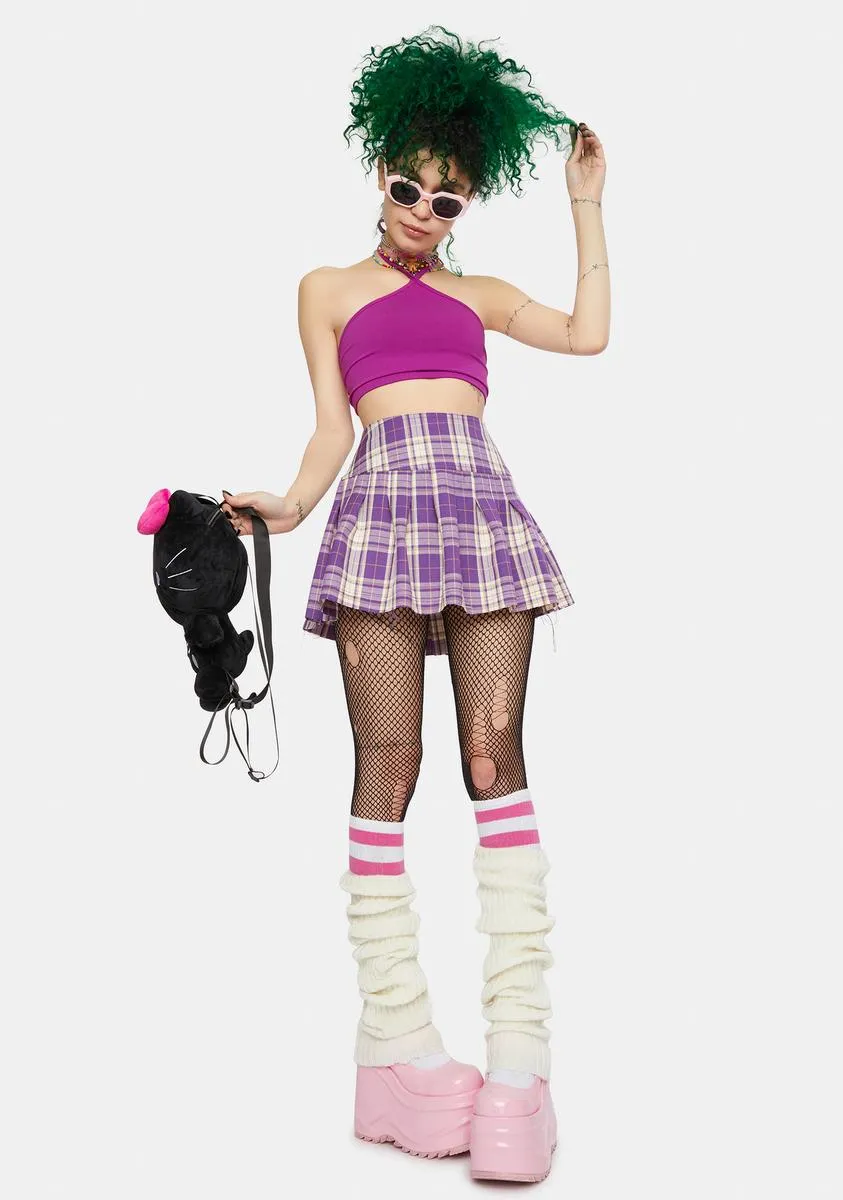 Magenta What I Saw Halter Top sold by Dolls Kill product image thumbnail 3