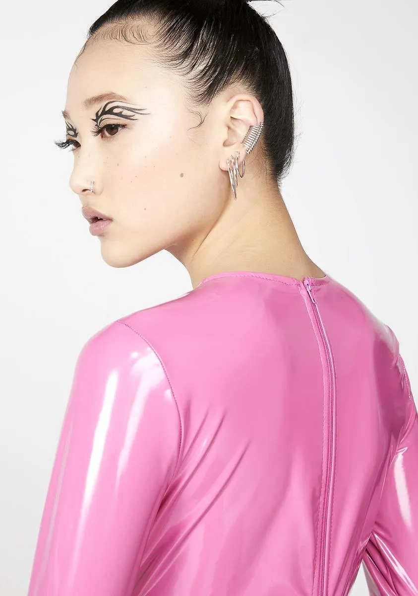 Lollipop Warp Speed Vinyl Bodysuit sold by Dolls Kill product image thumbnail 4