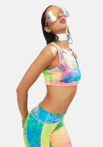 Under The Sun Racerback Sports Bra sold by Dolls Kill