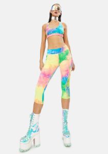 Under The Sun Racerback Sports Bra sold by Dolls Kill