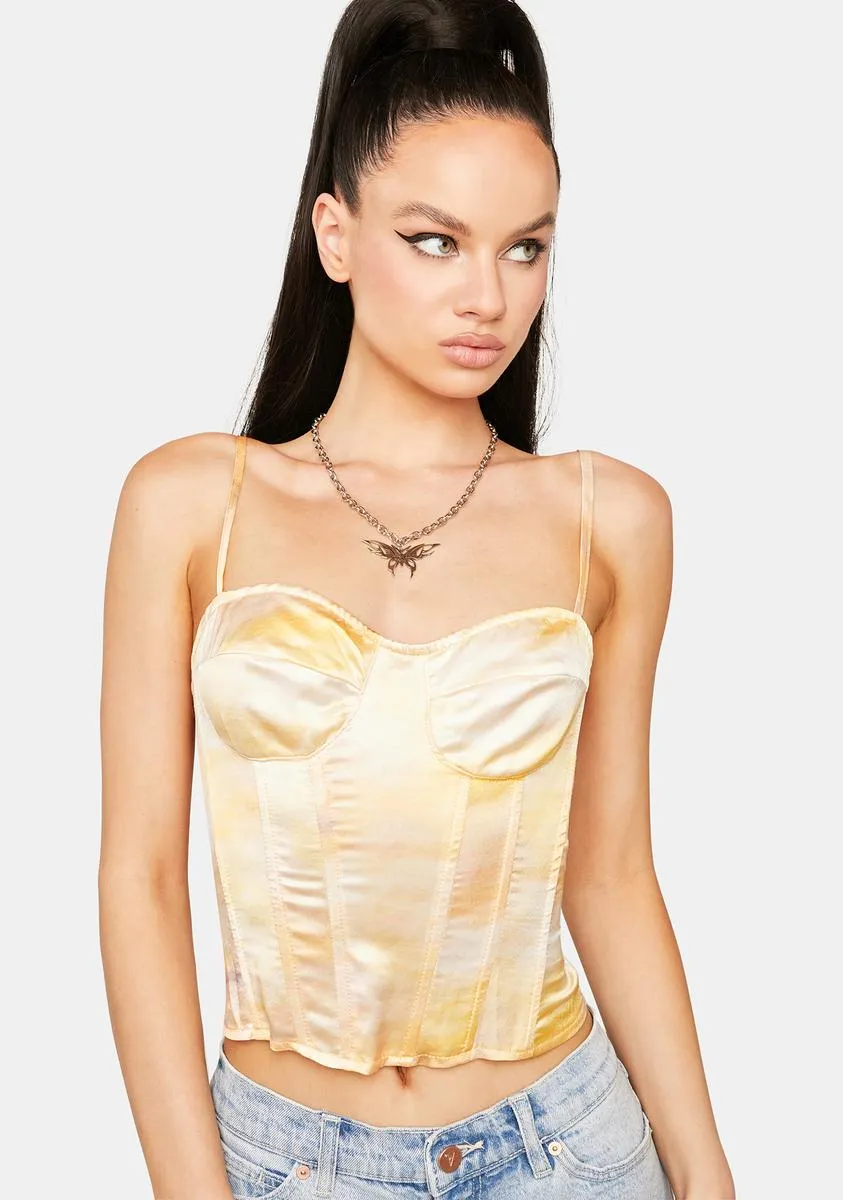 Fever Kiss Satin Corset sold by Dolls Kill