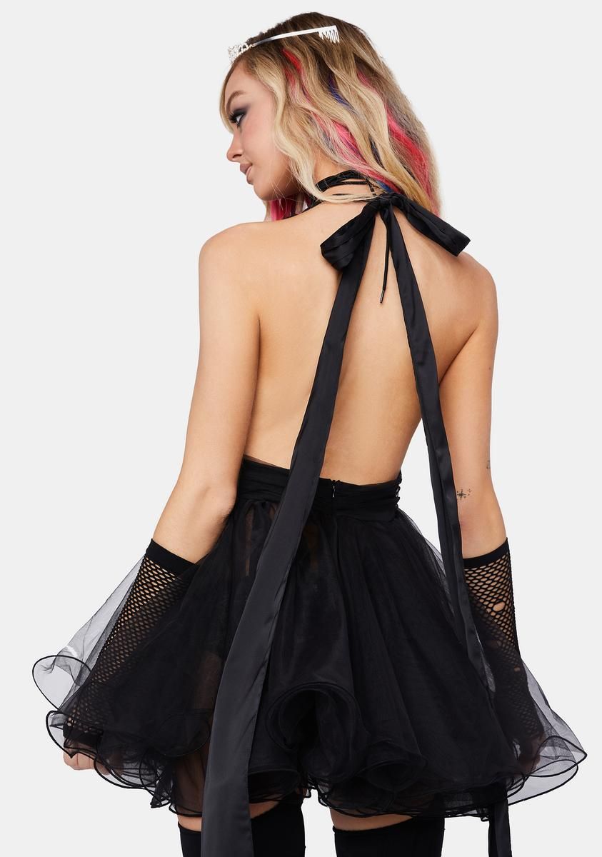 Mesh Skirt Flare Dress sold by Dolls Kill product image thumbnail 4