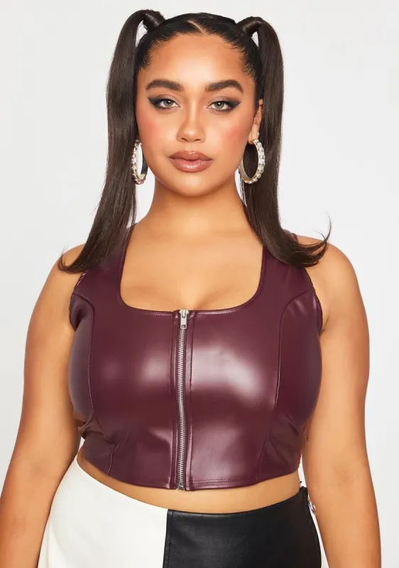 Plus Whiskey Zipped Hearts Corset Top sold by Dolls Kill
