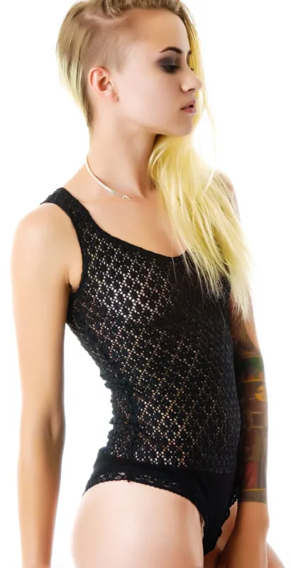 May Flowers Camisole Bodysuit sold by Dolls Kill