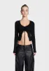 Della Tie Front Top sold by Dolls Kill
