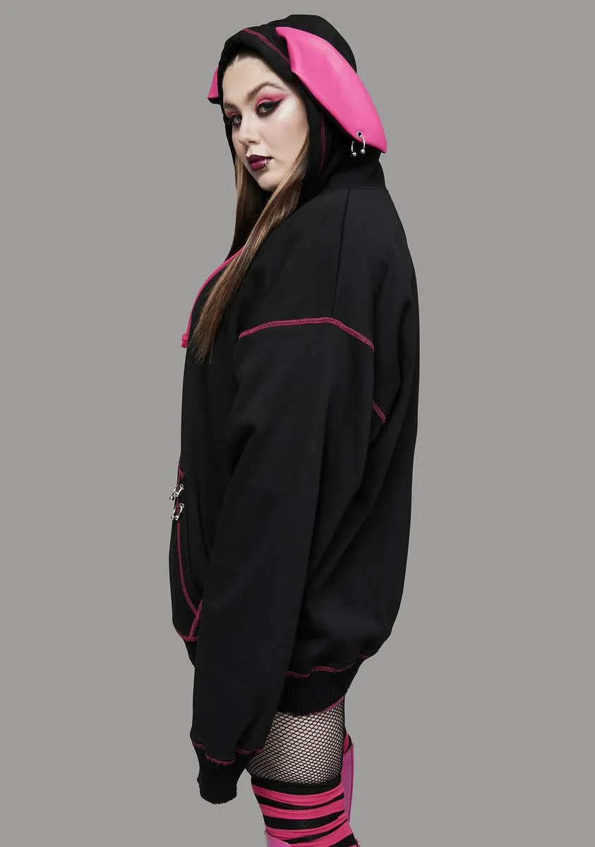 Plus Tail To Tell Oversized Hoodie sold by Dolls Kill product image thumbnail 2