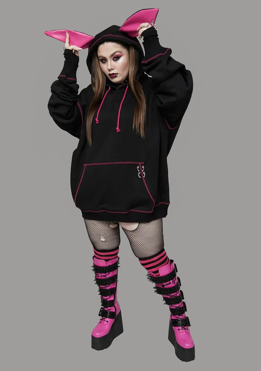 Plus Tail To Tell Oversized Hoodie sold by Dolls Kill product image thumbnail 3