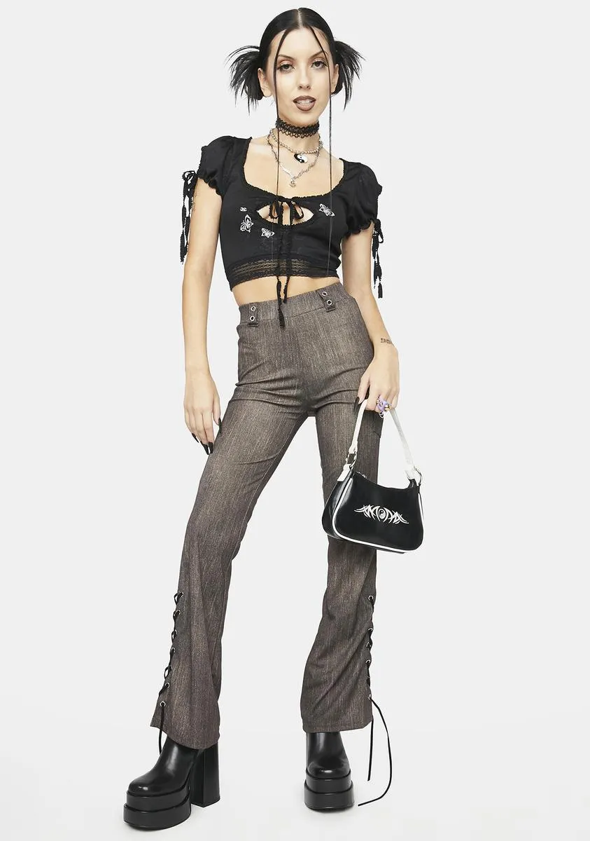 Brown Grunge Pants sold by Dolls Kill product image thumbnail 3