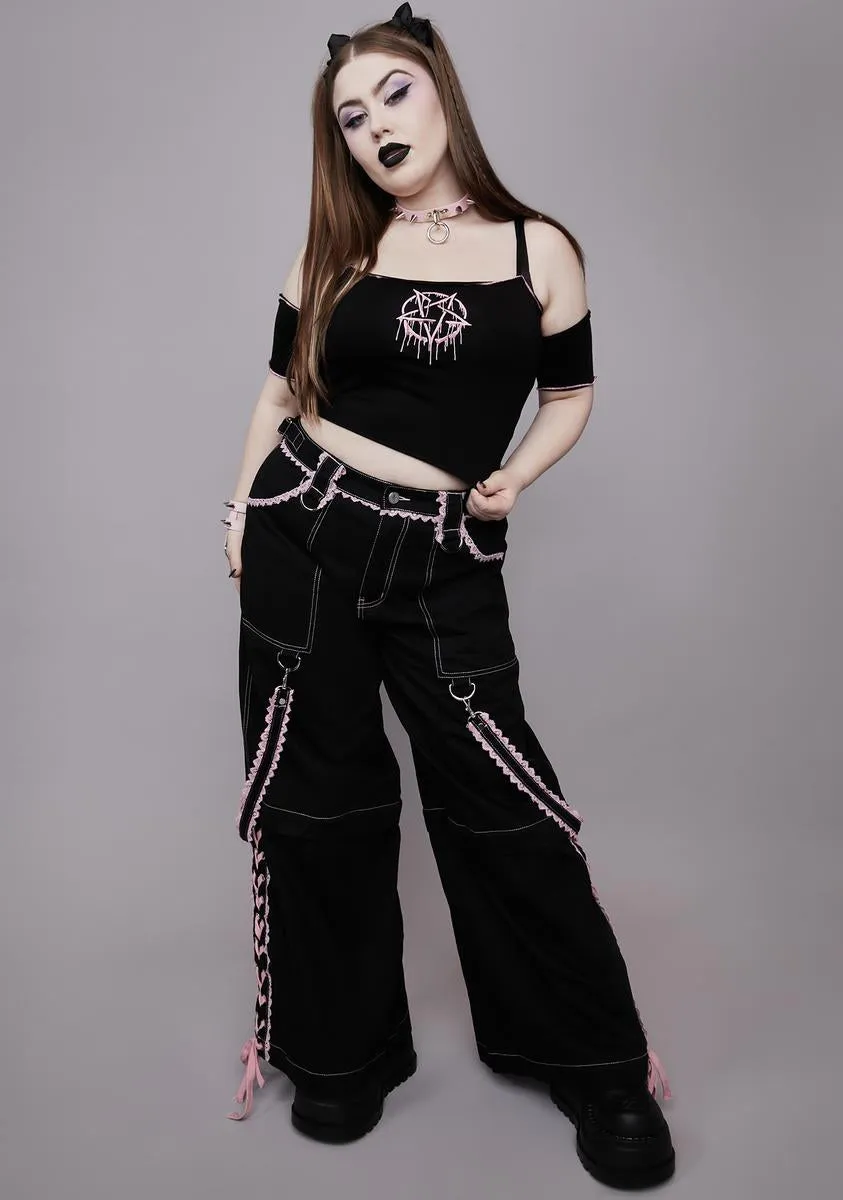 Plus Wake The Departed Off Shoulder Top sold by Dolls Kill product image thumbnail 3
