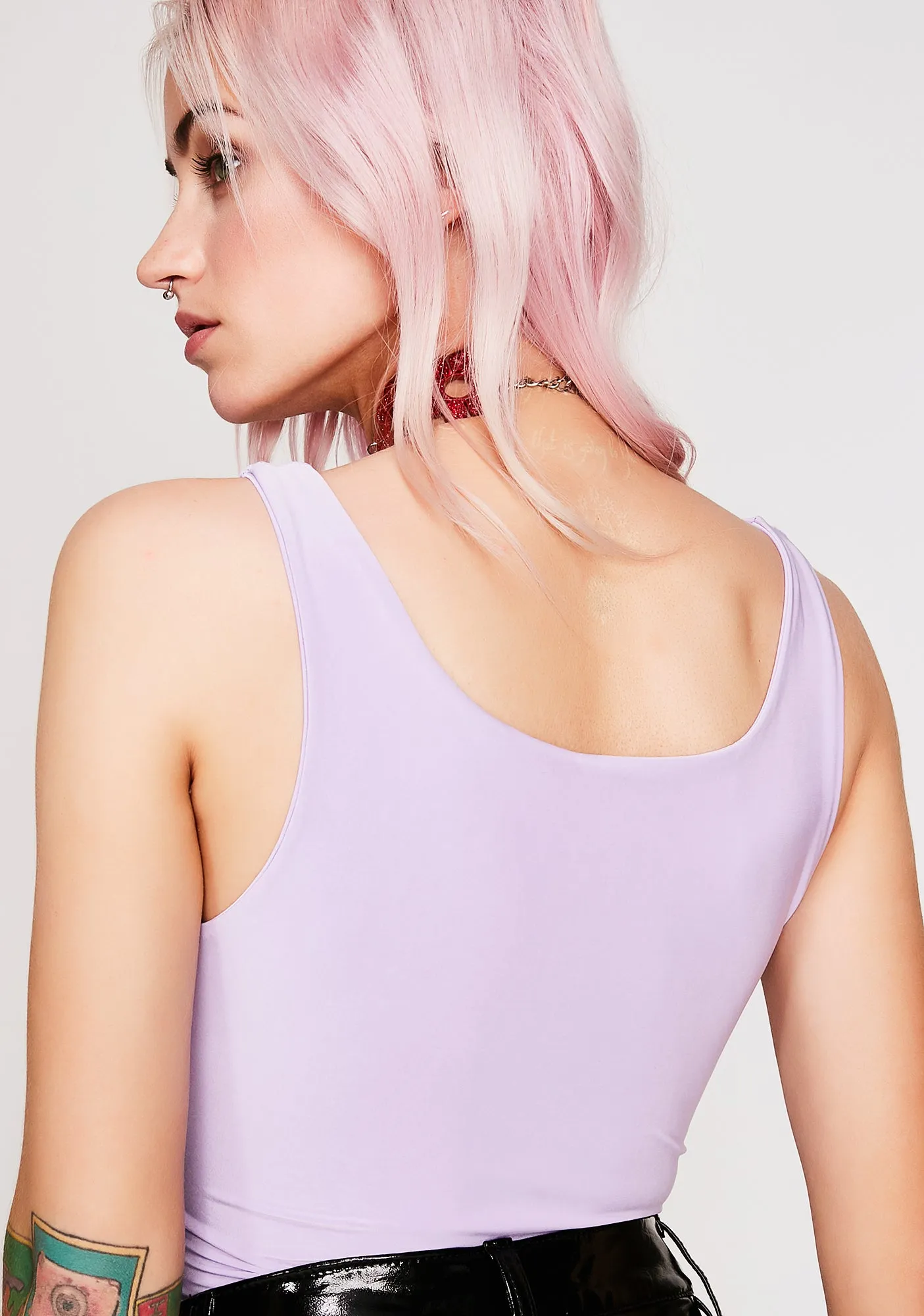 Lilac Open Space Bodysuit sold by Dolls Kill product image thumbnail 4