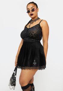 Plus Sexy Gothic Flower Cami sold by Dolls Kill