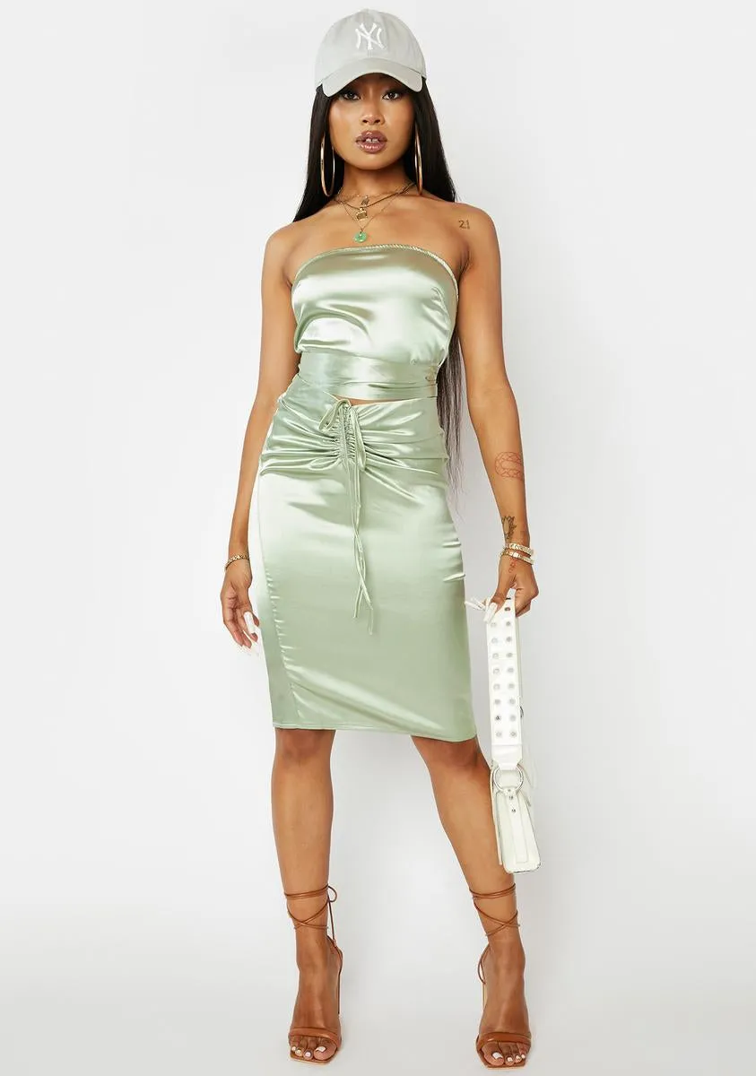 Link Up Satin Midi Skirt Set sold by Dolls Kill product image thumbnail 3