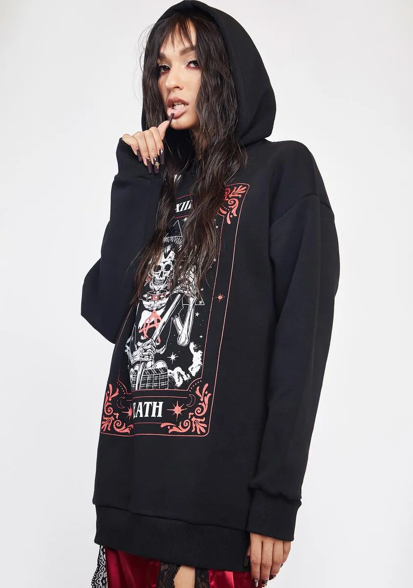 Against The Grain Tarot Hoodie sold by Dolls Kill product image thumbnail 2
