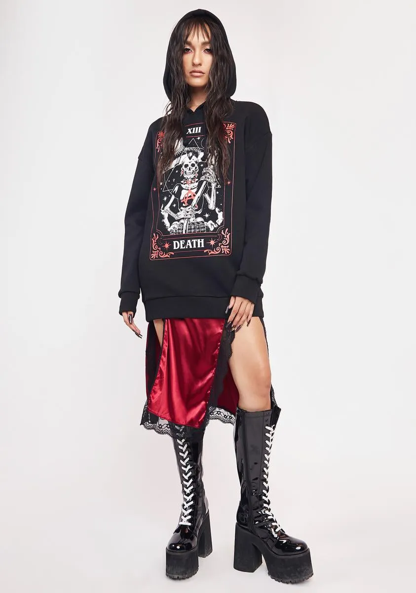 Against The Grain Tarot Hoodie sold by Dolls Kill product image thumbnail 3