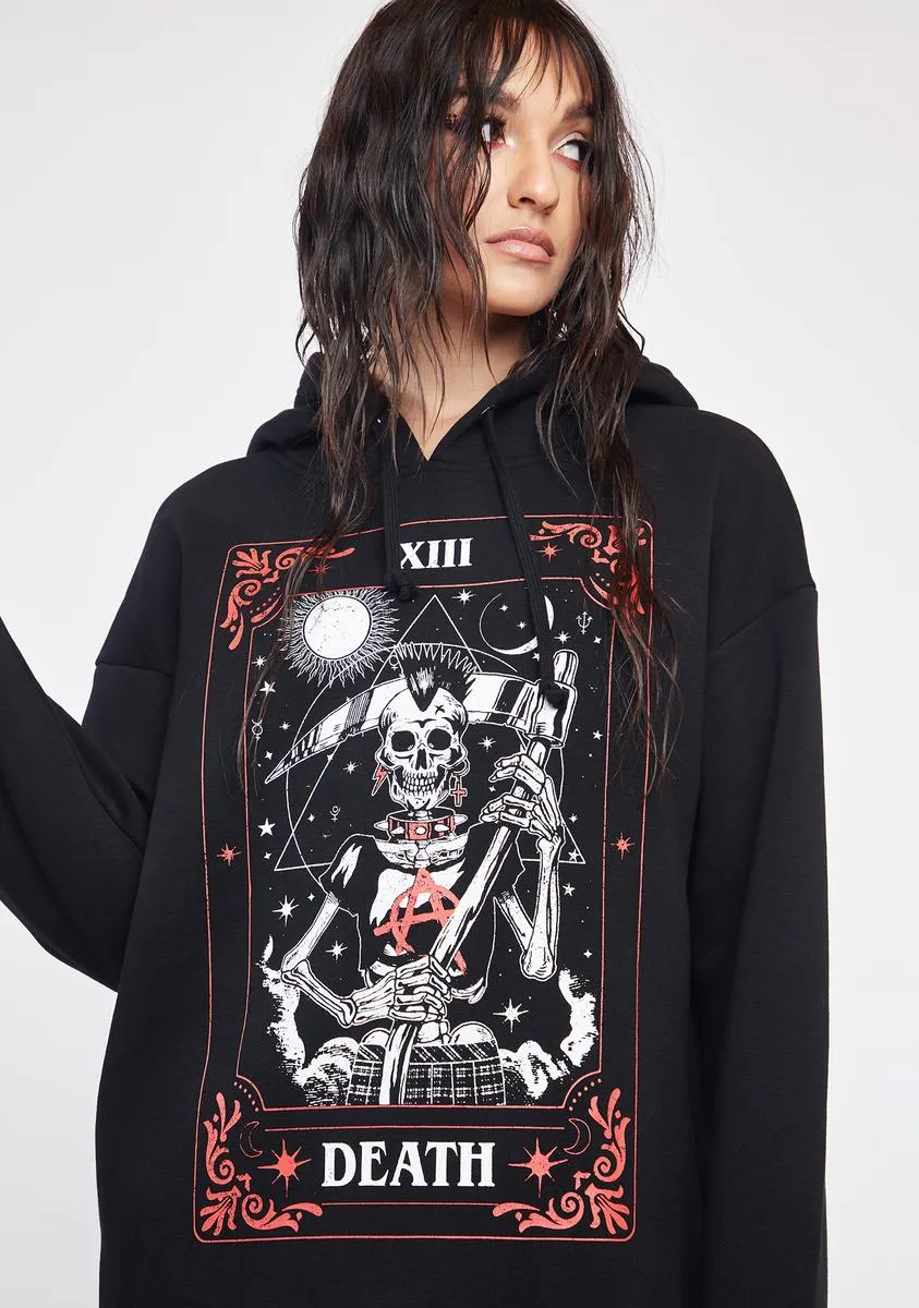 Against The Grain Tarot Hoodie sold by Dolls Kill