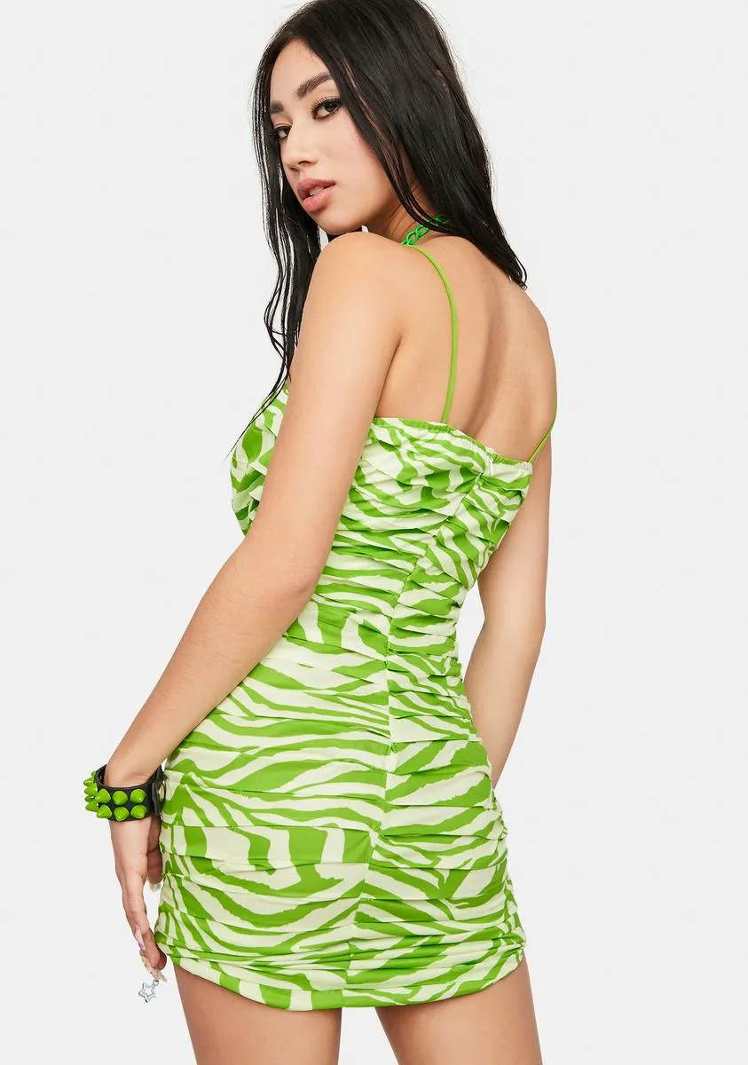 Atomic Wild Side Pleated Mini Dress sold by Dolls Kill product image thumbnail 4