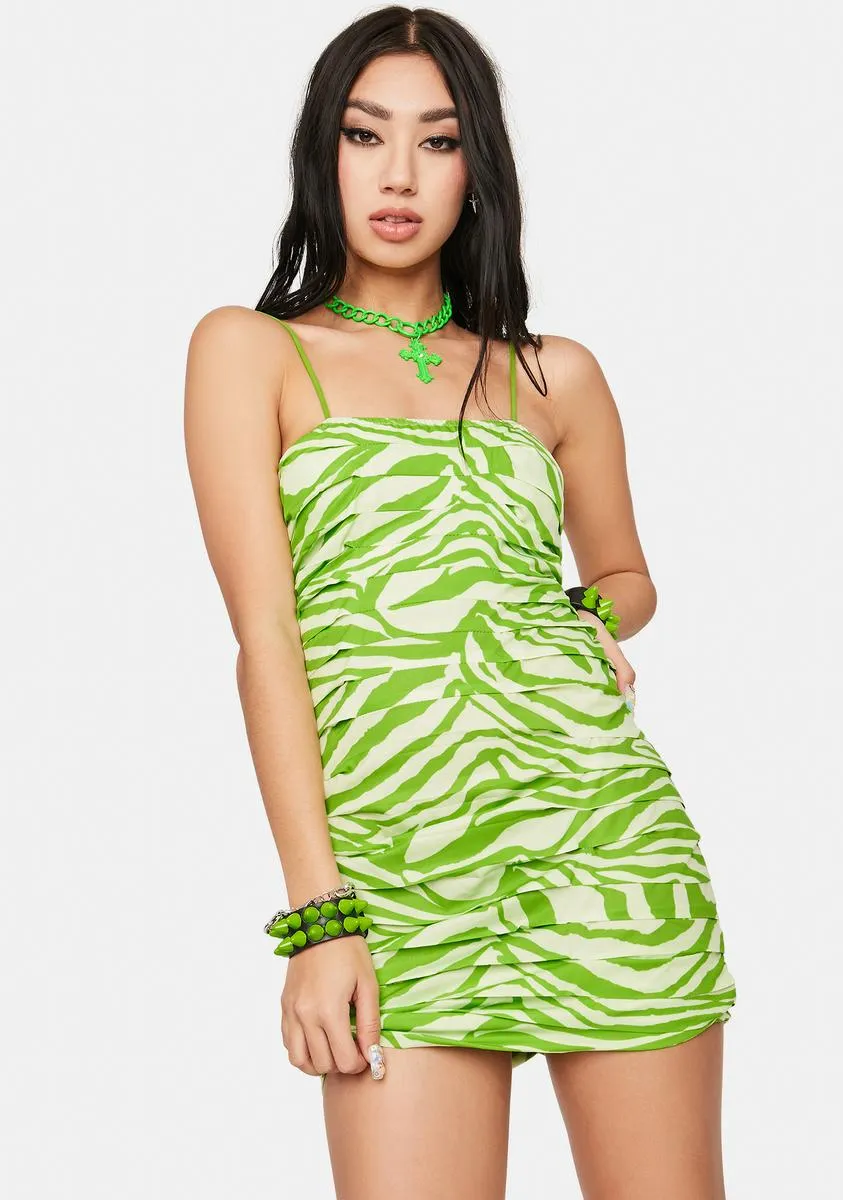 Atomic Wild Side Pleated Mini Dress sold by Dolls Kill