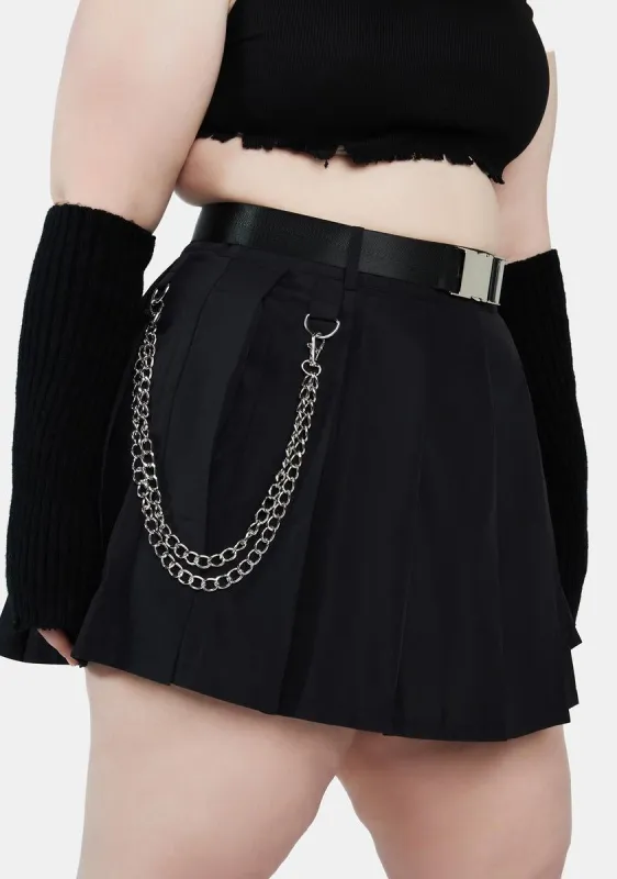 Plus Embrace Me Pleated Skirt sold by Dolls Kill