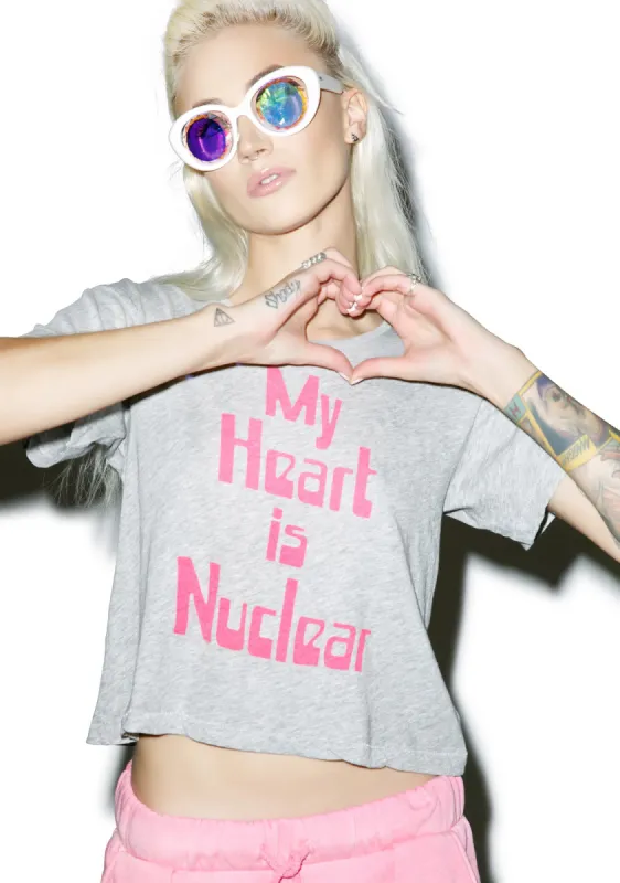 My Heart Is Nuclear Middie Tee sold by Dolls Kill