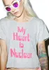 My Heart Is Nuclear Middie Tee sold by Dolls Kill