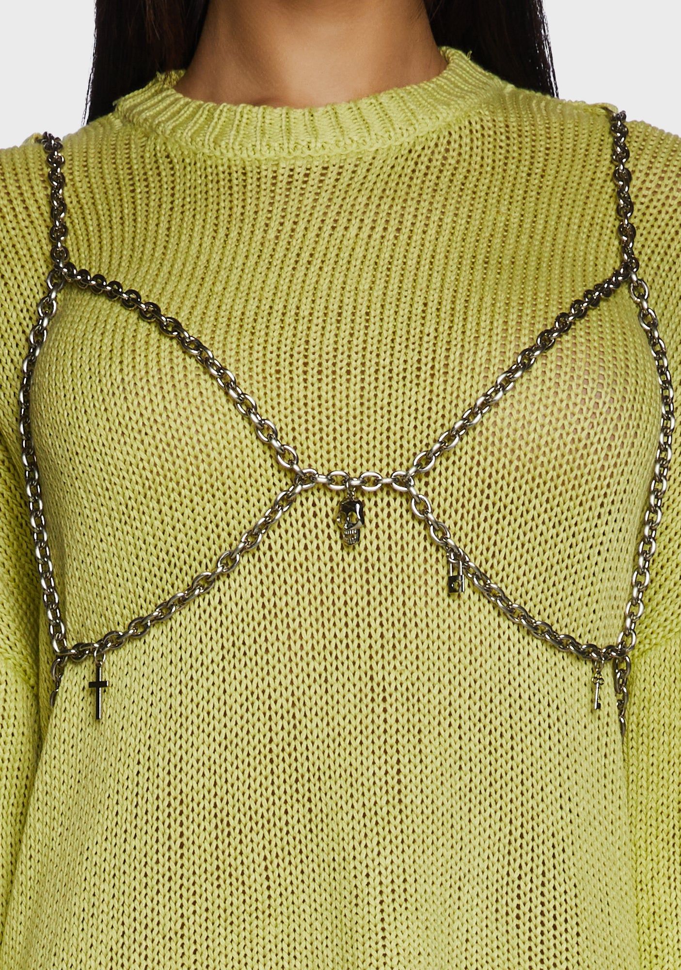 Trinket Layered Knit Sweater sold by Dolls Kill product image thumbnail 2