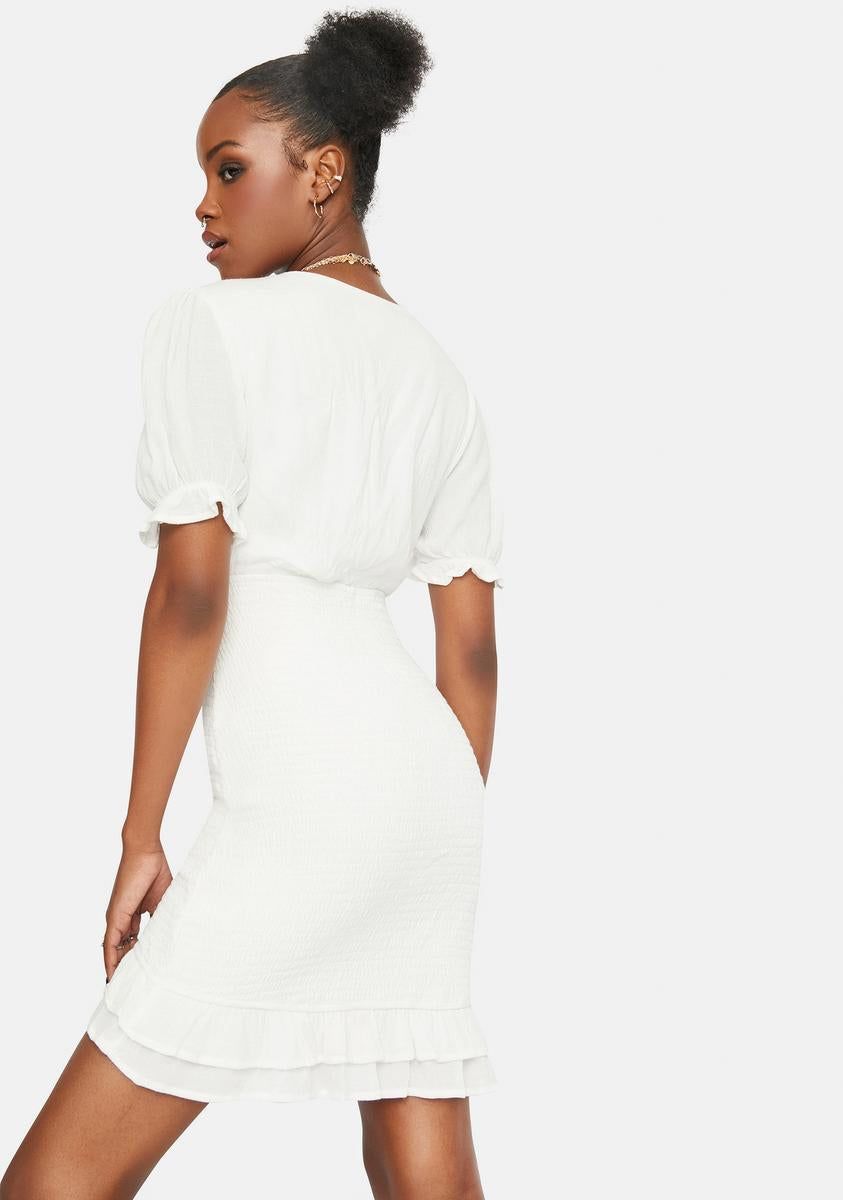 Simple Trustworthy Puff Sleeves Mini Dress sold by Dolls Kill product image thumbnail 4