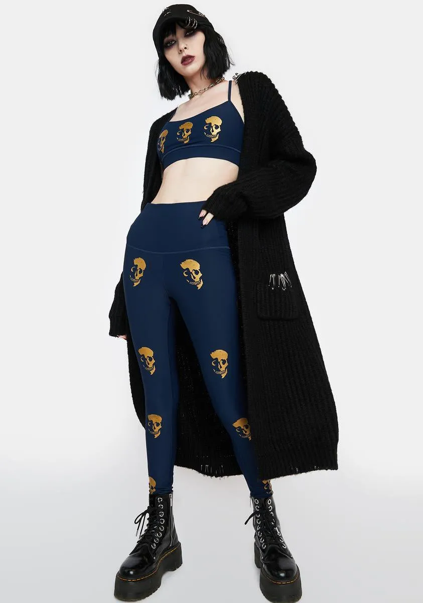 Skull Shadow High Waist Leggings sold by Dolls Kill product image thumbnail 3