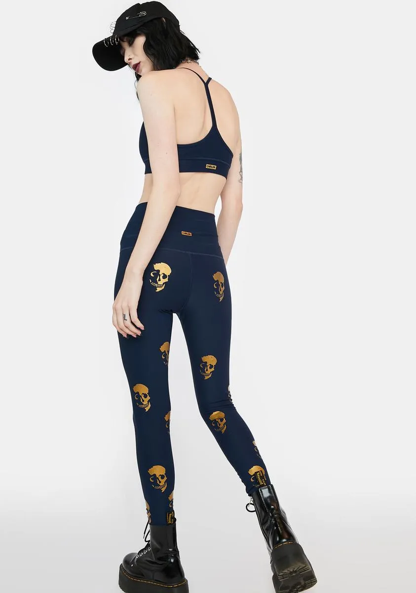 Skull Shadow High Waist Leggings sold by Dolls Kill product image thumbnail 4