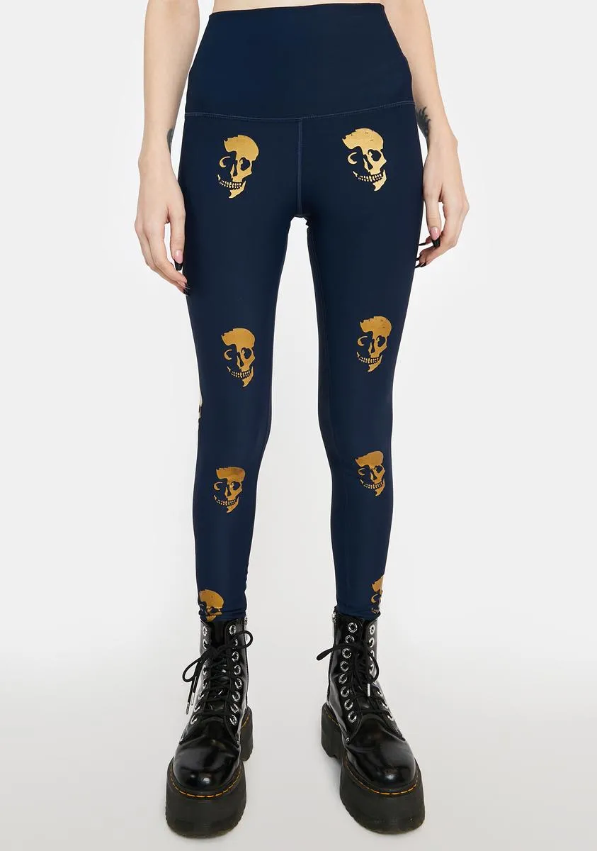 Skull Shadow High Waist Leggings sold by Dolls Kill