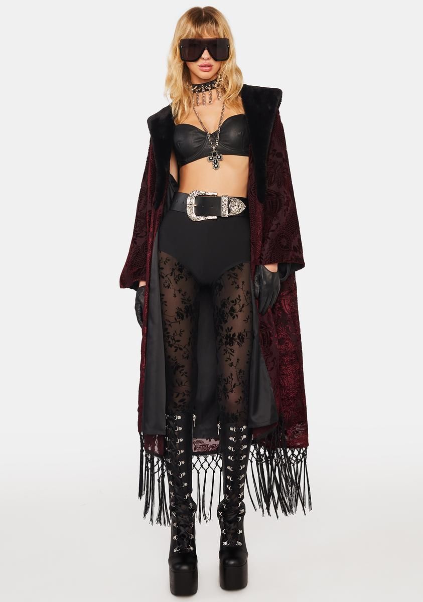 Vintage Romance Velvet Duster sold by Dolls Kill product image thumbnail 3