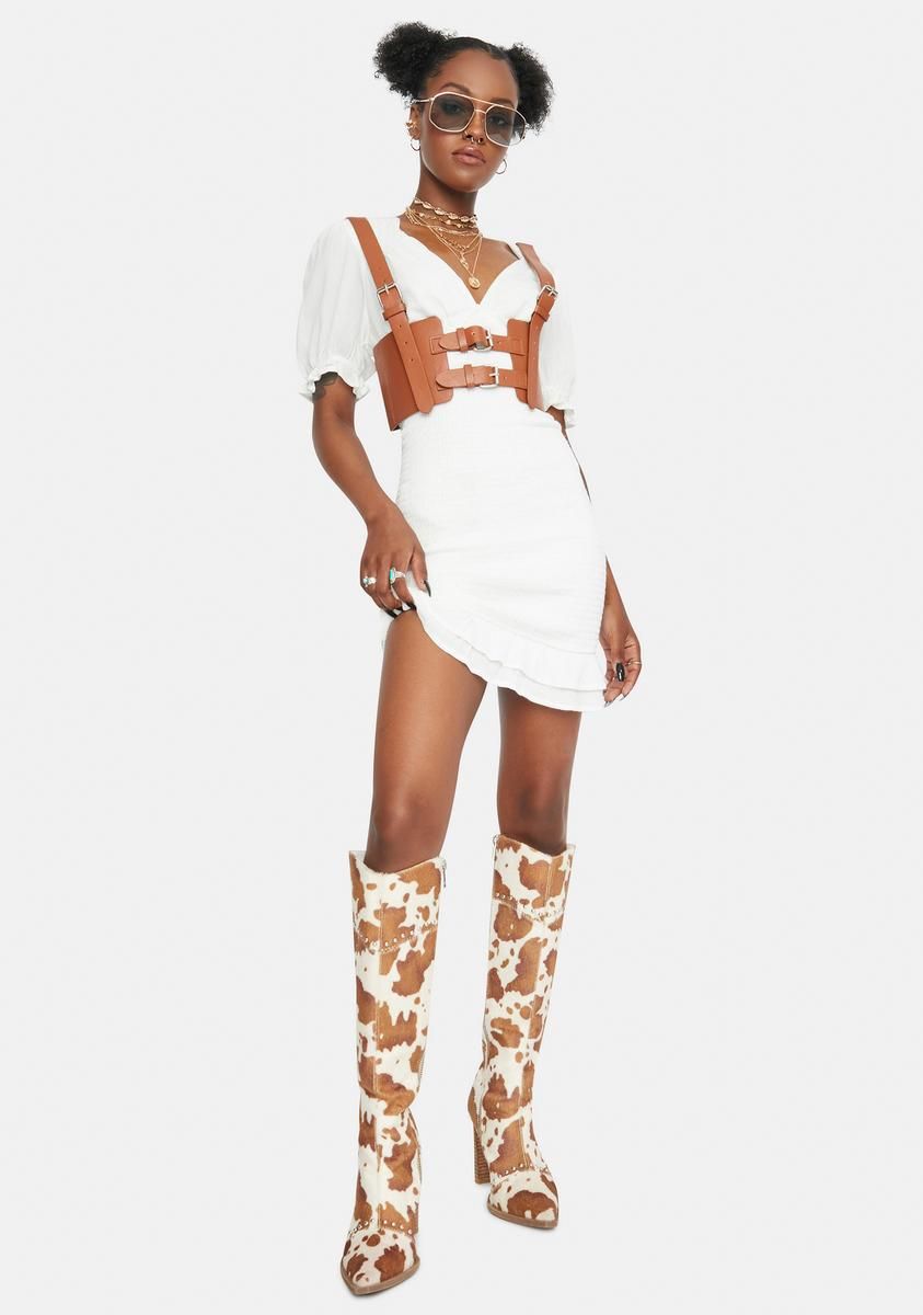 Simple Trustworthy Puff Sleeves Mini Dress sold by Dolls Kill product image thumbnail 3