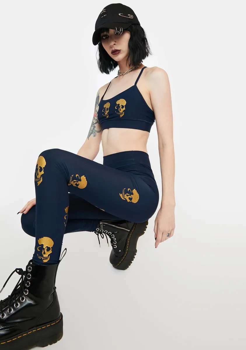 Skull Shadow High Waist Leggings sold by Dolls Kill product image thumbnail 2