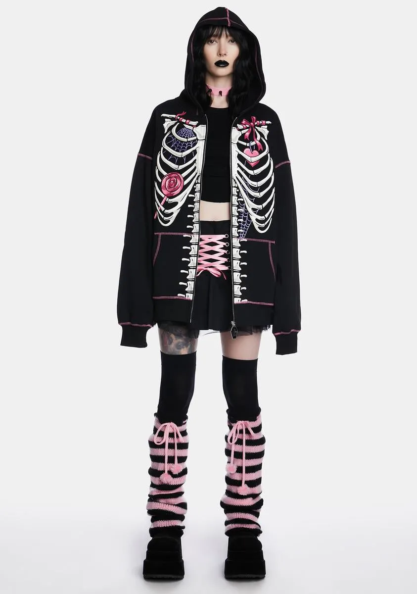 Spoiled And Rotten Zip-Up Hoodie sold by Dolls Kill product image thumbnail 3